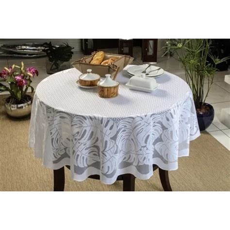 Toalha De Mesa Redonda Lugares Renda Botanica M Shopee Brasil