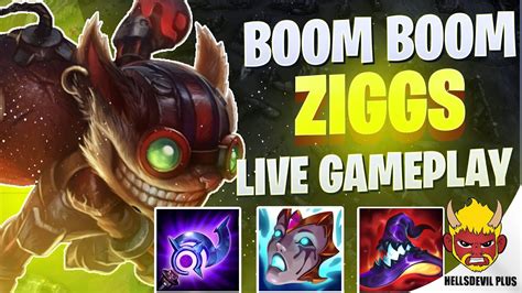 Ziggs Big Boom Damage Wild Rift HellsDevil Plus Gameplay YouTube