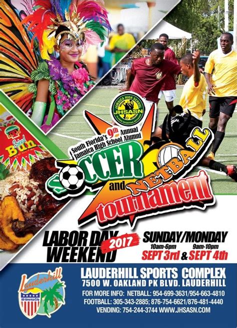 Jamaica High School Alumni Soccer Tournament (JHSASN) – Sept. 3 and 4. - CNW Network