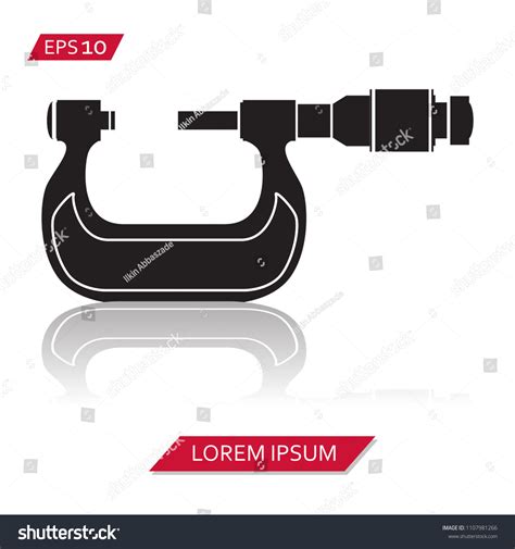 Micrometer Vector Icon Symbol Stock Vector (Royalty Free) 1107981266 ...