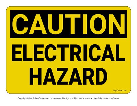 Electrical Safety Signs | Poster Template