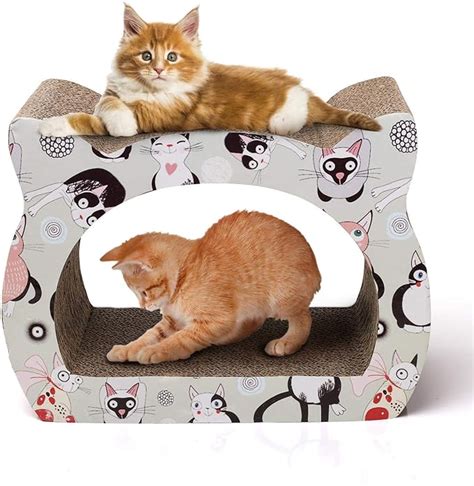 Nobleza Rascador Para Gatos De Cart N Soporte De Descanso Con Forma