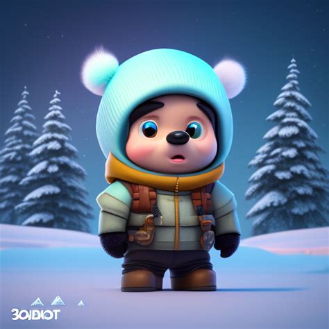 Addison A Cartoon Character In An Arctic Explorer Outfit With A