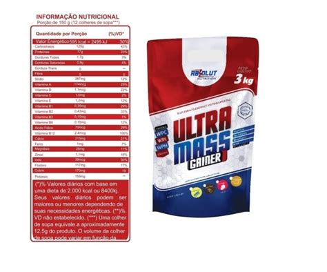 Hipercalórico Ultramass Gainer Sabor Beijinho de côco 3kg Natu Nutri