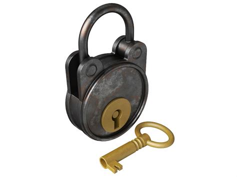 Padlock Free 3D Model Obj Mb Fbx Free3D