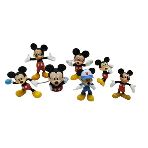 Vintage Set Of 7 Walt Disneys Mickey Mouse Cartoon Character £1265 Picclick Uk