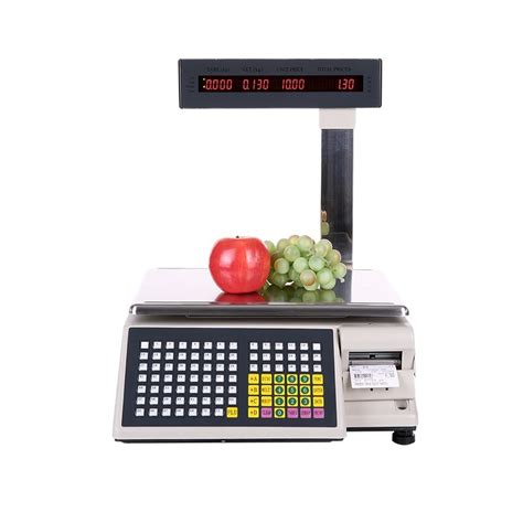 Platform Scale With Label Printer Labels Barcode Printing Price