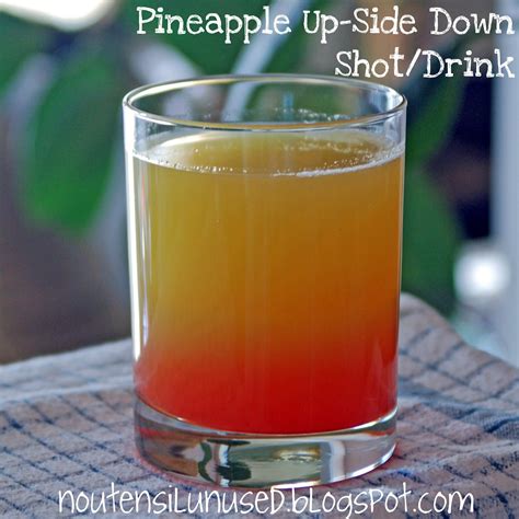 Pineapple Upside Down Cake Shot / Drink Recipe | No Utensil Unused