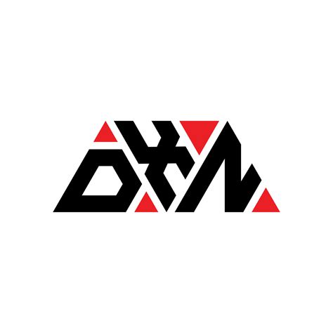 DXN triangle letter logo design with triangle shape. DXN triangle logo ...