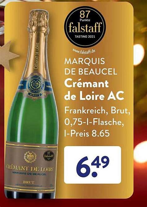 Marquis De Beaucel Cr Mant De Loire Aoc Frankreich Brut Angebot Bei