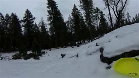 Sledding Crash Accident 360 Degrees Vr Video Fail Shaver Lake Ca