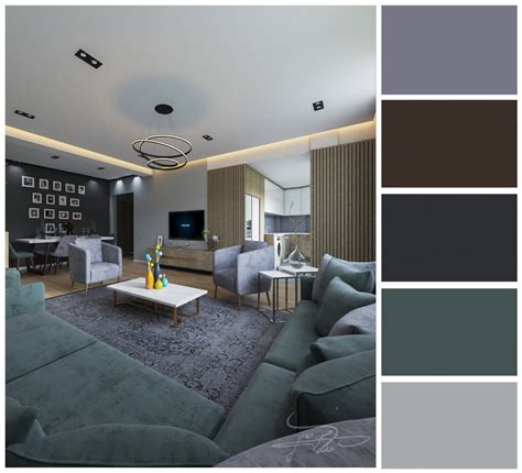 Interior design based on color palette - Project - Evermotion