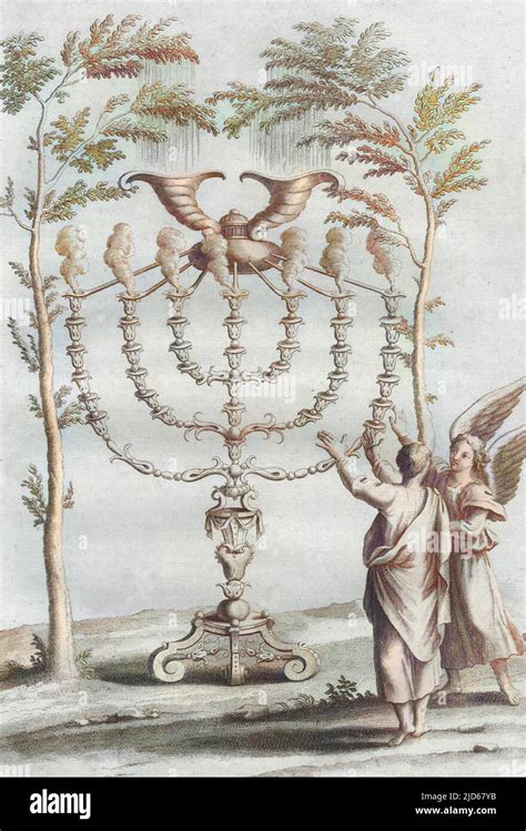 Ceremonial Objects The Golden Candlestick Menorah With Seven