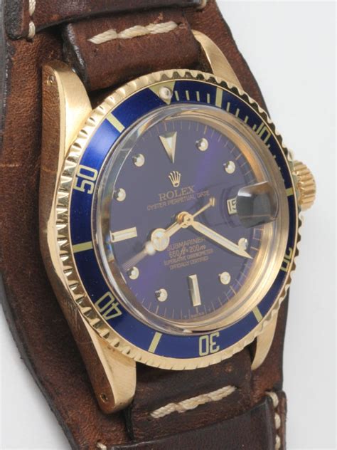 Rolex Yellow Gold Submariner Wristwatch Circa 1978 At 1stDibs