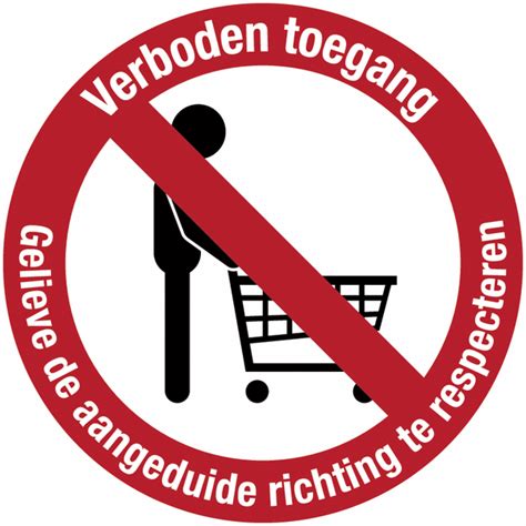 Verbodsborden en stickers verboden toegang Seton België