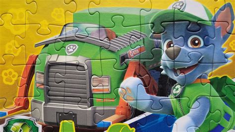 Rocky i śmieciarka Psi Patrol Układamy puzzle dla dzieci Hanna Dad