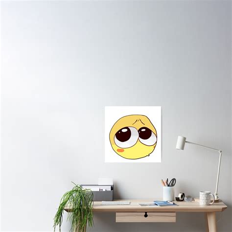 Pleading Cursed Emoji Poster By Kecsketo2 Redbubble