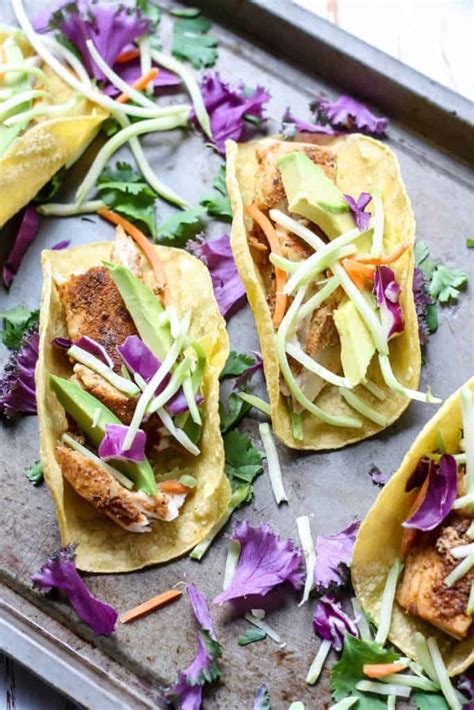 Blackened Mahi Mahi Fish Tacos Easy Recipe • Fit Mitten Kitchen