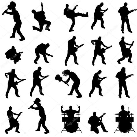 Vector Silhouette Of The Band Stock Vector Majivecka