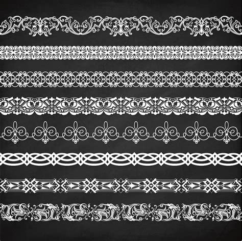 Premium Lace Borders Lace Border Clip Art Vector Lace Etsy