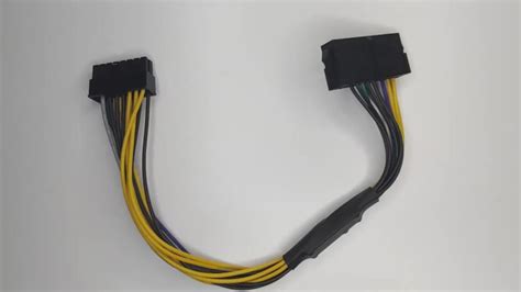 Psu Atx 24pin To Motherboard 16pin Adapter Cable 24 Pin To 16 Pin Power Cable 18awg 30cm For