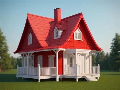 Premium Photo | Small house 3d illustration