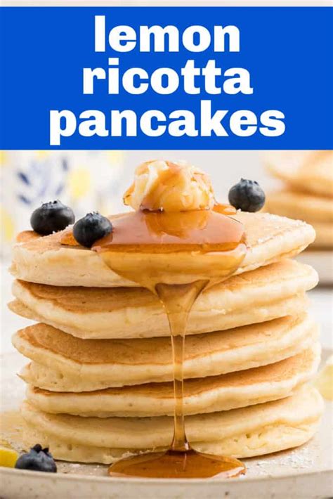 Lemon Ricotta Pancakes Recipe Easy To Make