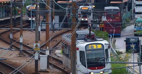 港鐵：外來吊臂車致架空電纜損毁 輕鐵安定站附近服務暫停