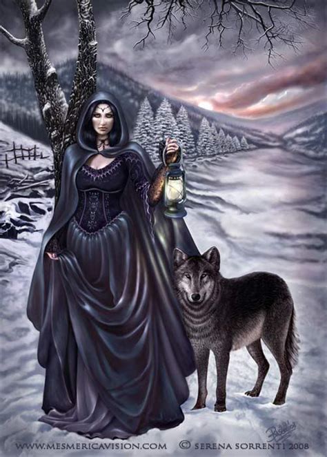 Recess Into My Darkness Pagan Art Witch Fantasy Art