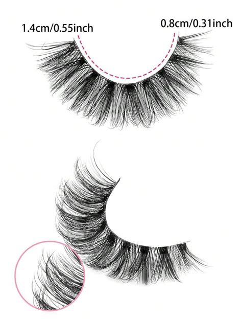 10 Pairs Cat Eye Lashes Fake Lashes Eyelashes Natural Fluffy 3d Thick