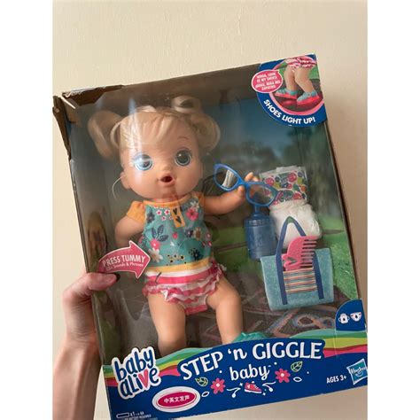 Org Baby Alive Step N Giggle Baby Blonde Hair Doll E5247 Shopee