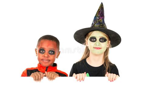 Kids in Halloween stock photo. Image of pretty, holiday - 122797938