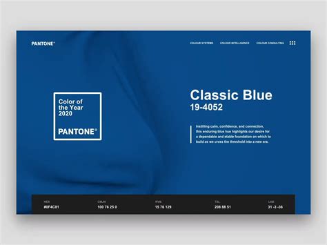 Pantone Color Of The Year 2020 19 4052 Classic Blue By Kévin Sachs