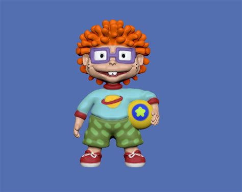 Stl File Chuckie From Rugrats Holding A Ball 👾 ・3d Printing Model To Download・cults