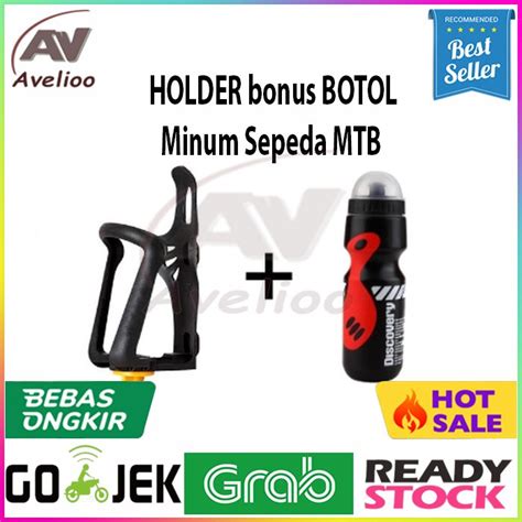 Jual Holder Tempat BONUS Botol Minum Sepeda Adjustable MTB Gunung Road