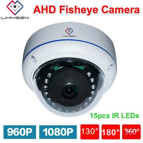 Lihmsek Internal AHD Fisheye Camera HD 1080P 960P IR Infrared