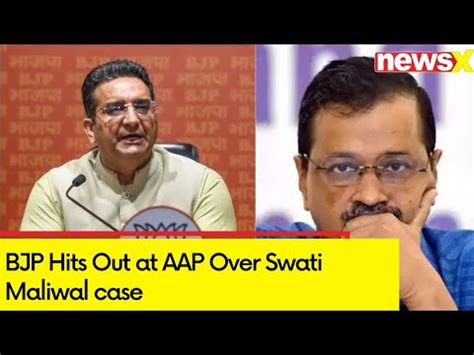 Swati Maliwal Assault Bjp Hits Out At Aap Kejriwal Is Anti Women Says