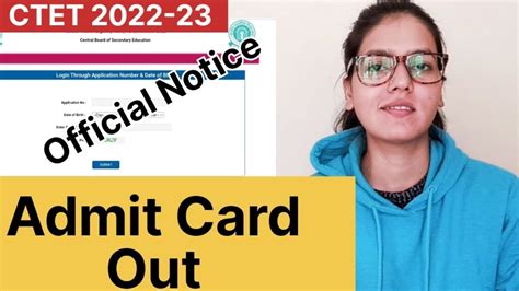 Ctet Admit Card Out Ctet Exam Date Ctet Notification