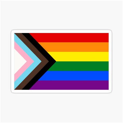 Progress Pride Flag Sticker For Sale By Ihbct1657 Redbubble