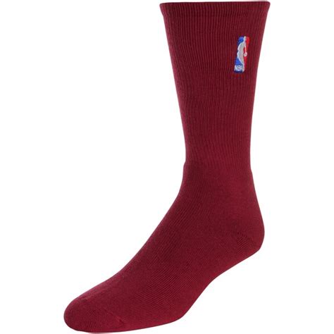 NBA Logo Crew Socks - Maroon - NBA Store