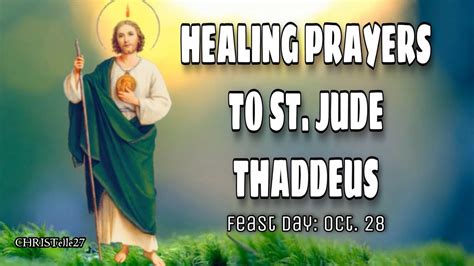 St Jude Thaddeus Healing Prayers Patron Saint Of The Impossible