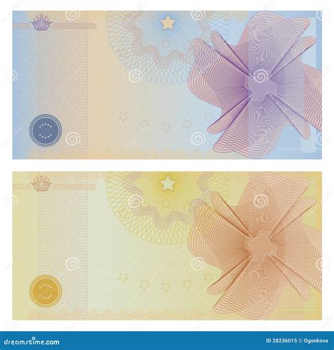 Blank Banknote Layout Cartoon Vector Cartoondealer