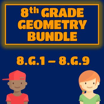 8th Grade Geometry Worksheet Bundle by The STEM Master | TPT