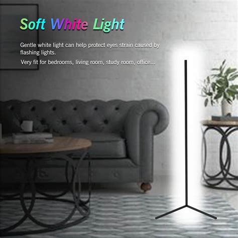 Snapklik Pack Led Corner Floor Lamp Rgb Color Changing