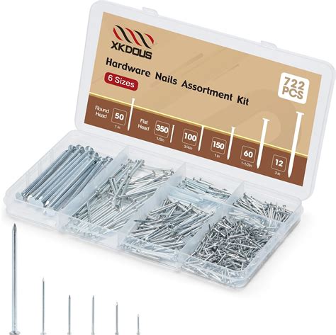 Hillman 591520 Small Wire Nails And Brads Assortment Kit 260 Pieces