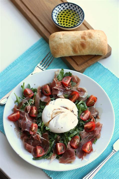 Recept Salade Met Burrata En Serranoham Teddlicious