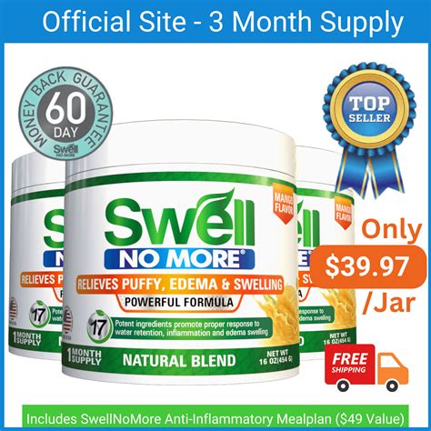 SwellNoMore Peach Mango anti-inflammatory Powder: Edema Reduction