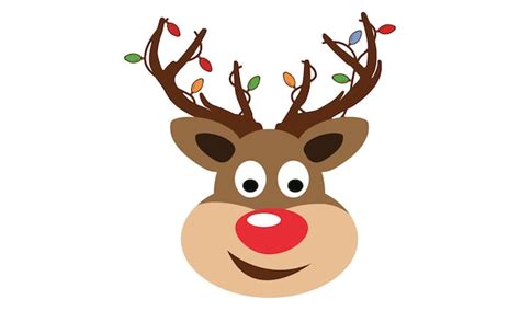 Premium Vector Reindeer Face