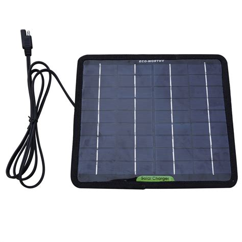 NEW 5W 12V PORTABLE SOLAR PANEL BATTERY CHARGER W SUCTION CUP 5WSL ...