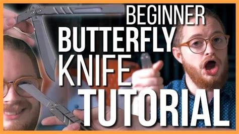 Your 5 FIRST Butterfly Knife Tricks Beginner Balisong Tutorial